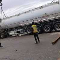 Accra-Tema Motorway blocked as fuel tanker fire leaves one dead; GNFS deploys three tenders
